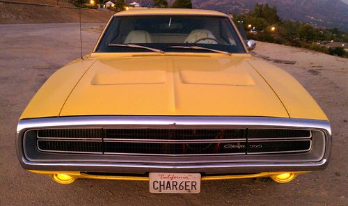 1970 dodge charger 500 - no reserve!!! - very original, floor shift, factory air