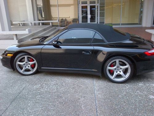 Porsche 911 carrera 4s cabrio black low miles