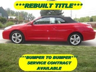 2008 toyota camry solara sle convertible rebuilt title