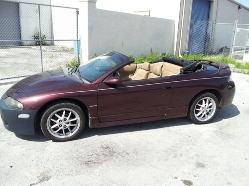 Mitsubishi spyder eclipse 97 convertible automatic leather interior clean title
