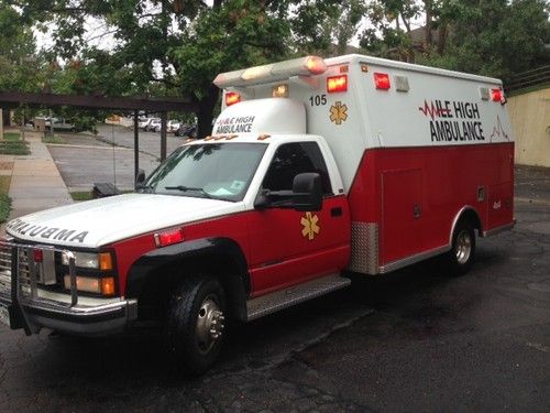 1993 chevrolet 3500 ambulance 4wd quigley low miles 454 v8 rv camper