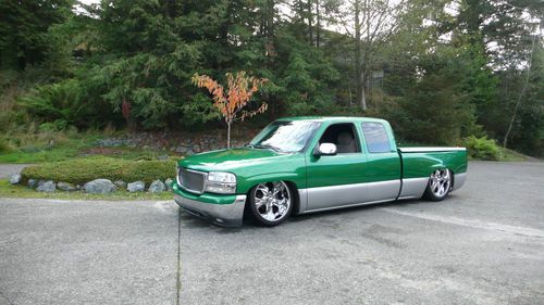 2000 gmc sierra 1500 sle chevrolet full size green silver tow package custom