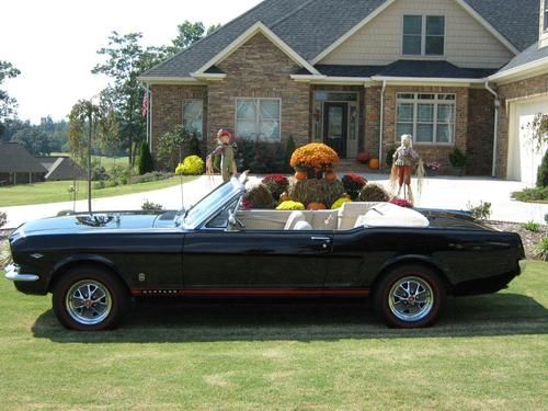 1965 mustang convertible with deluxe pony interior and gt options