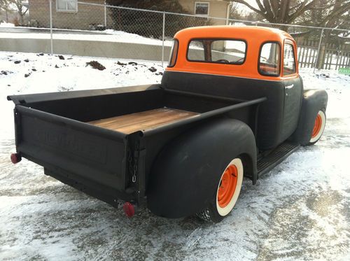 1951 chevy 5 window shortbed pickup truck hot rod rat, harley, nova, tbi, 700r