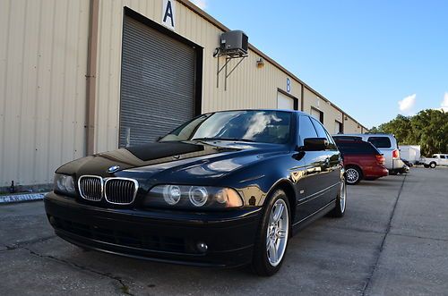 2002 bmw 540i 6spd black on black, two florida owner