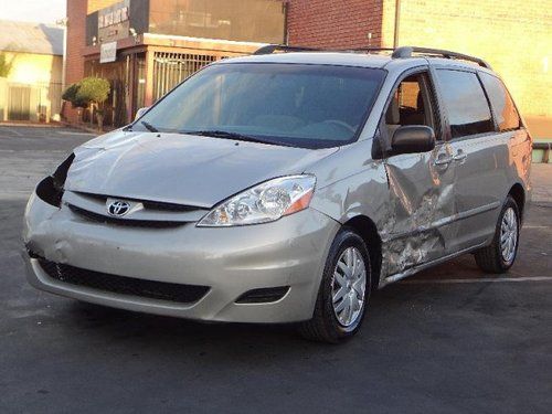 2008 toyota sienna le damaged salvage runs! perfect project van export welcome!!