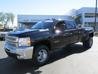 2010 4x4 4wd turbo diesel v8 black navigation leather dually long bed certified