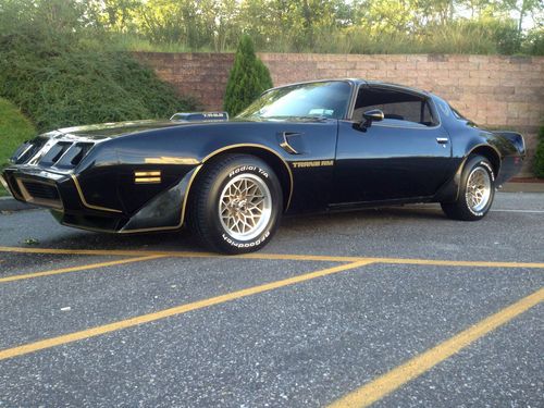 1979 pontiac firebird  transam black  400 t-tops new seat covers honeycombs