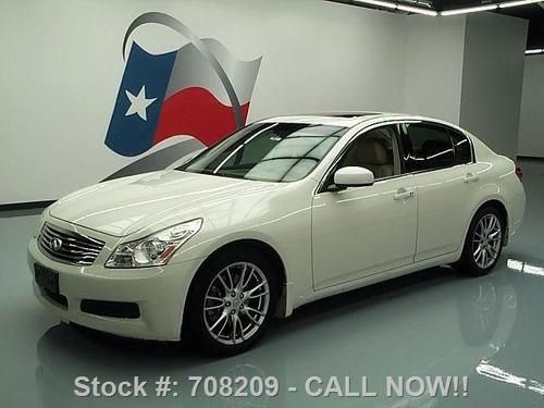 2007 infiniti g 35 sedan auto sunroof htd leather 77k texas direct auto