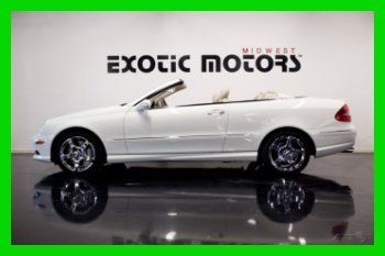 2007 mercedes benz clk550 cabriolet, white on stone, 72k miles, only $25,888!!!