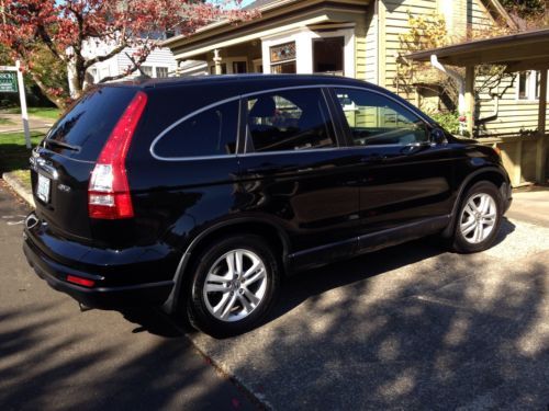 2011 honda crv 5dr 4wd ex-l black leather 1 owner clean title 29,634 miles