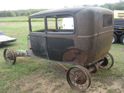 1929 ford model a tudor sedan - excellent hot rat rod project - no reserve!