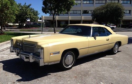 1975 cadillac eldorado convertible - special order with parade boot