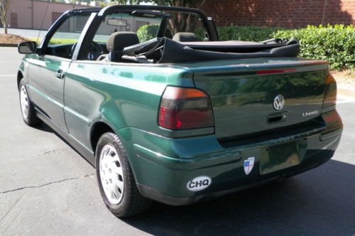 2000 VW CABRIO GL CONVERTIBLE 5 SPEED MANUAL GEORGIA OWNED NO RESERVE ONLY, image 6