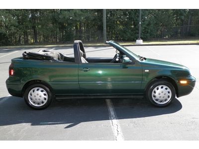 2000 VW CABRIO GL CONVERTIBLE 5 SPEED MANUAL GEORGIA OWNED NO RESERVE ONLY, image 10