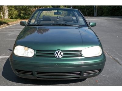 2000 VW CABRIO GL CONVERTIBLE 5 SPEED MANUAL GEORGIA OWNED NO RESERVE ONLY, image 13