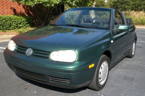 2000 VW CABRIO GL CONVERTIBLE 5 SPEED MANUAL GEORGIA OWNED NO RESERVE ONLY, image 14