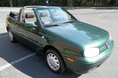 2000 VW CABRIO GL CONVERTIBLE 5 SPEED MANUAL GEORGIA OWNED NO RESERVE ONLY, image 28