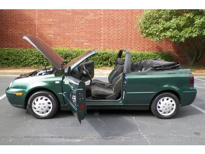 2000 VW CABRIO GL CONVERTIBLE 5 SPEED MANUAL GEORGIA OWNED NO RESERVE ONLY, image 71
