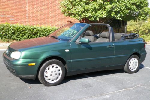 2000 VW CABRIO GL CONVERTIBLE 5 SPEED MANUAL GEORGIA OWNED NO RESERVE ONLY, image 73