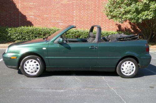 2000 VW CABRIO GL CONVERTIBLE 5 SPEED MANUAL GEORGIA OWNED NO RESERVE ONLY, image 74