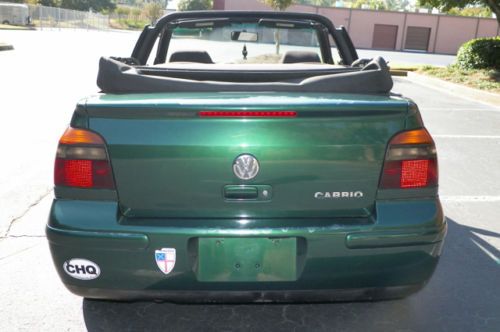 2000 VW CABRIO GL CONVERTIBLE 5 SPEED MANUAL GEORGIA OWNED NO RESERVE ONLY, image 77