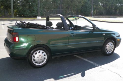 2000 VW CABRIO GL CONVERTIBLE 5 SPEED MANUAL GEORGIA OWNED NO RESERVE ONLY, image 79