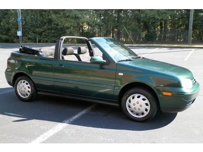 2000 VW CABRIO GL CONVERTIBLE 5 SPEED MANUAL GEORGIA OWNED NO RESERVE ONLY, image 81