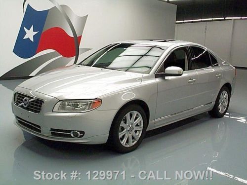 2010 volvo s80 3.2 sunroof heated leather wood trim 46k texas direct auto