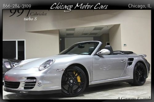 2011 porsche 911 turbo s awd cabriolet msrp$179570+ gt silver pristine19s loaded