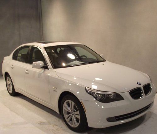 Certified 2010 10 bmw 528i xdrive sedan white/tan auto awd 1 owner clean carfax!