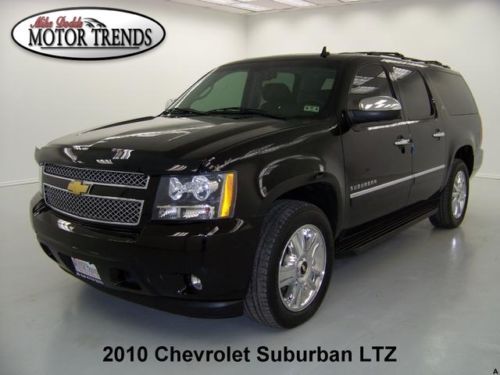 2010 chevy suburban ltz navigation dvd roof heated ac seats chrome wheels 54k