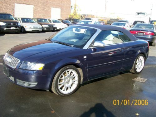 2006 audi s4 cabriolet convertible 2-door 4.2l 6speed mechanic special