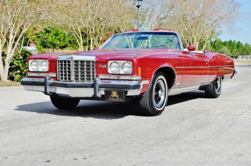 Magnificent low mileage 1974 pontiac grandville convertible loaded and stunning