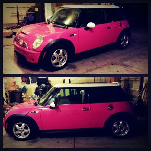 Pink 2004 mini cooper s