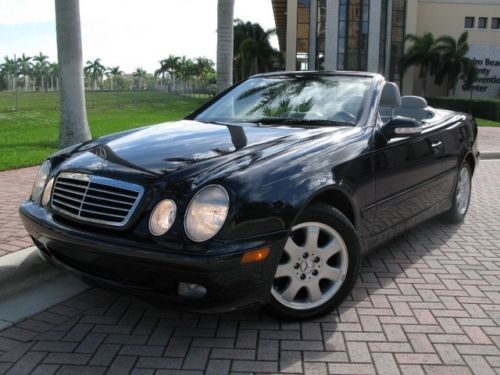 2002 mercedes-benz clk320 convertible only 19k miles! 1 owner palm beach fl car