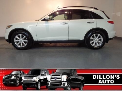 2006 infiniti fx35 base suv 3.5l white leather 70000 miles