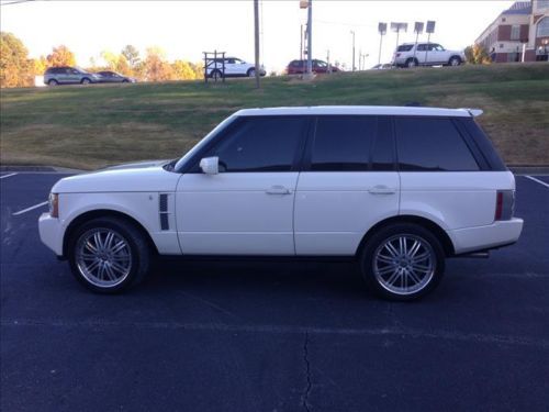 2008 range rover super charged alaska white/black