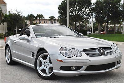 2003 sl500 - rare amg sport pkg - only 27,000 orig miles - loaded - florida car