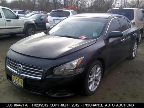 2010 nissan maxima -  loaded - flood / salvage - 907a title no keys