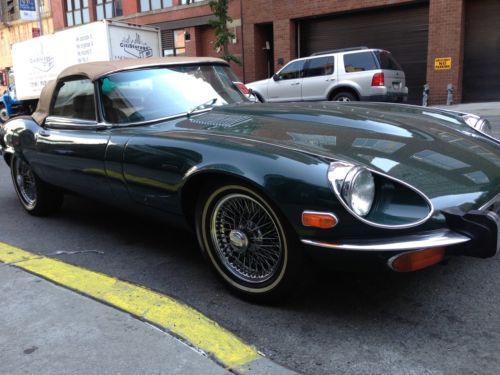 1974 jaguar xke siii v12 roadster. pristine car. first leather with patina.