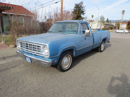 76 1976 dodge d100 adventurer pickup original owner california truck no reserve