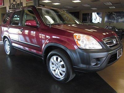 05 honda cr-v ex 4x4 automatic red