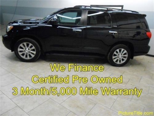 08 sequoia limited gps navi camera leather heated seats warranty finance texas