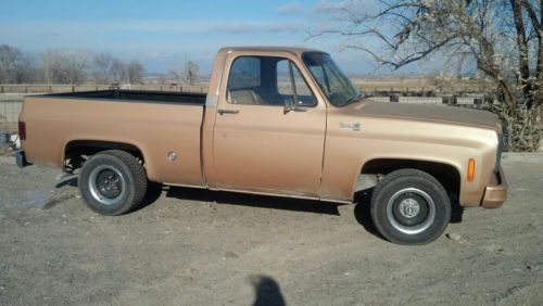 1976 shortbed, rally wheels/tires, 350 small block engine