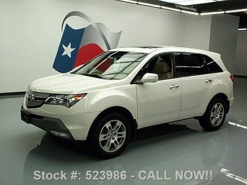 2009 acura mdx sh-awd 7-pass htd leather sunroof 64k mi texas direct auto