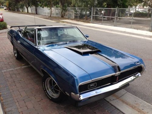 Restored #&#039;s matching 1969 mercury cougar convertible eliminator clone w/ air