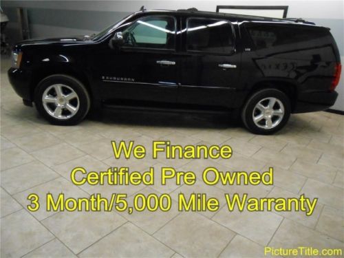 07 suburban ltz 4x4 gps navi tv dvd sunroof heated seats warranty finance texas