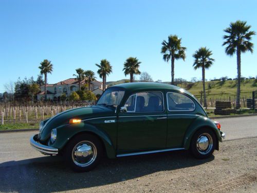 1970 restored volkswagen classic beetle converted all-electric vehicle show car