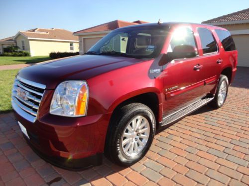 2009 yukon hybrid 2 mode 4hy 4wd fully loaded suv nav dvd 3rd row tow pack 20mpg